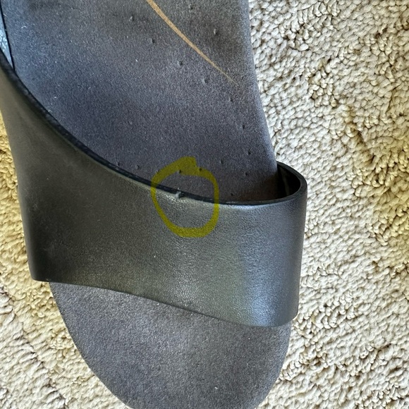 Dansko black wedge heels with leather upper - Picture 8 of 11